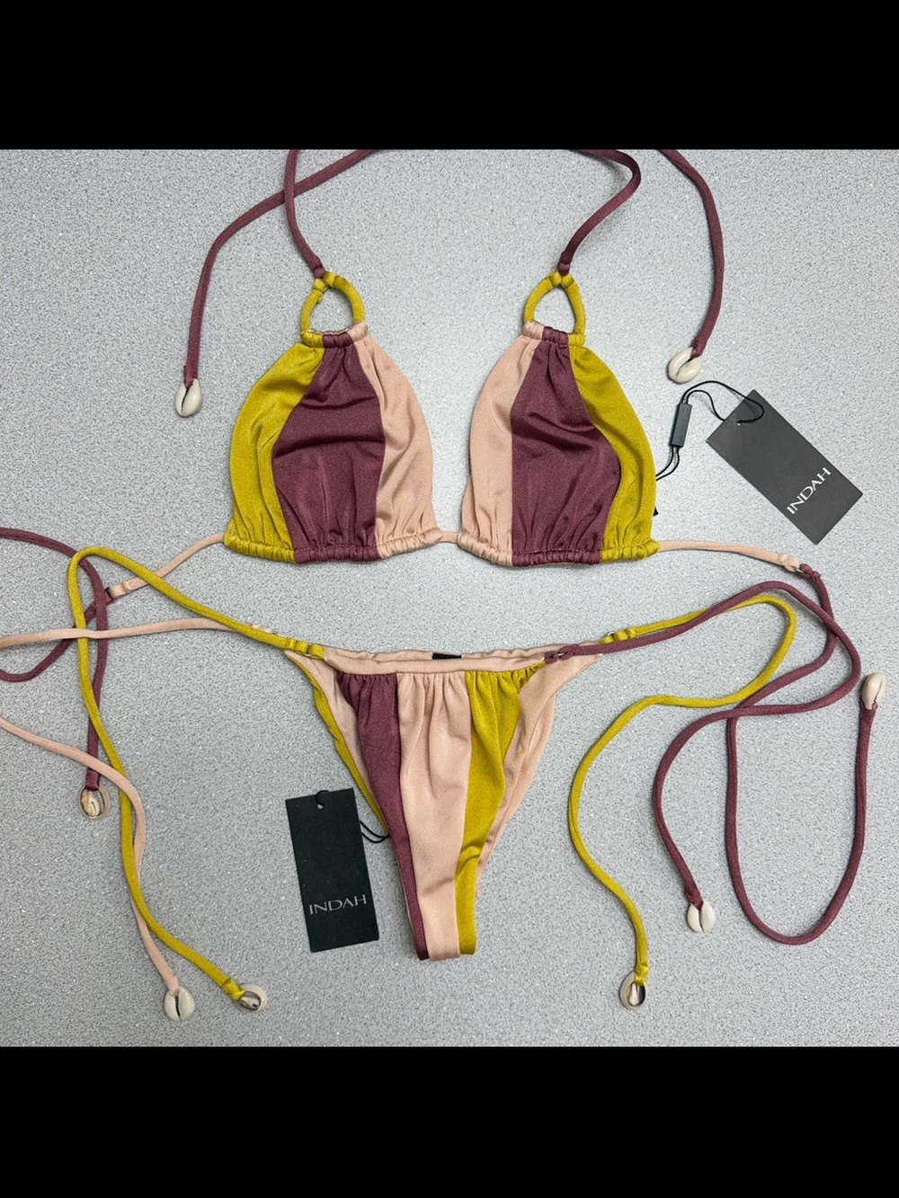 NWT! INDAH Hannah Top + Agatha Bottoms Bikini Set - Picture 7 of 12
